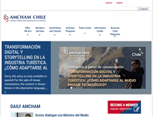 Tablet Screenshot of amchamchile.cl